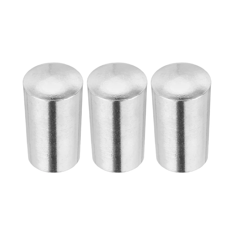 3 Way Guitar Toggle Switch Tip M3.5 Brass Threaded Silver 3Pcs