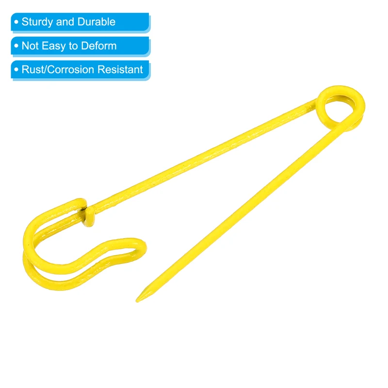 Safety Pins 2.95 Inch Large Metal Sewing Pins Yellow 15Pcs