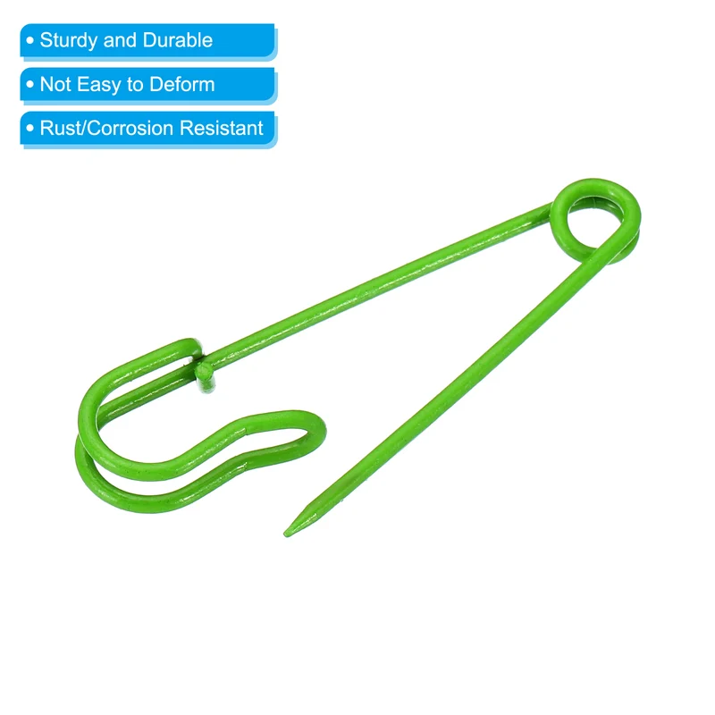 Safety Pins 2.48 Inch Large Metal Sewing Pins Green 20Pcs