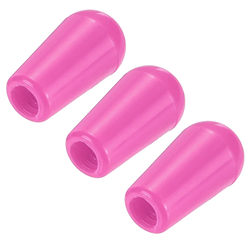 3 Way Guitar Toggle Switch Tip M3.5 Threaded ABS Purple 3Pcs