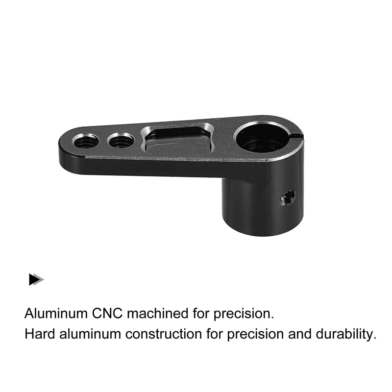 Aluminum Alloy 25T Steering Servo Arm Horn Black for DIY RC Car/Boat/Airplane Boat Accessories