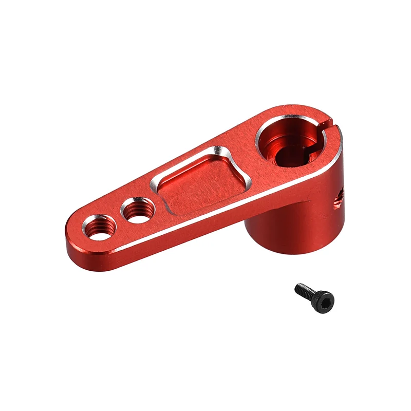 Aluminum Alloy 25T Steering Servo Arm Horn Red for DIY RC Car/Boat/Airplane Boat Accessories
