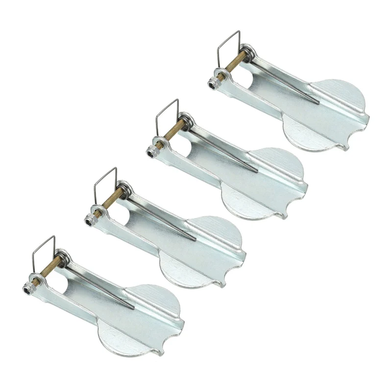 3.3 Inch Hook Safety Latch Kit, 4 Pack Metal Towing Hitch Replacement, Silver