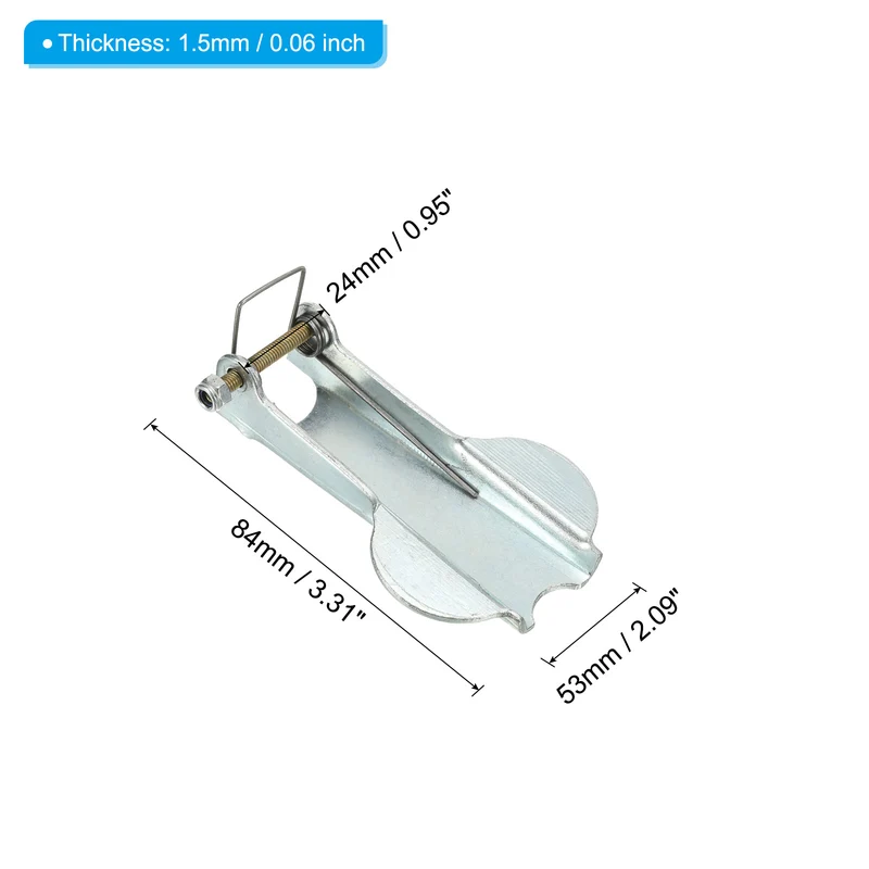 3.3 Inch Hook Safety Latch Kit, 4 Pack Metal Towing Hitch Replacement, Silver