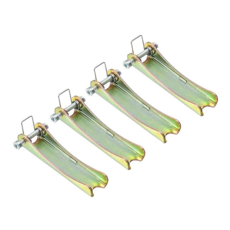 3.7 Inch Hook Safety Latch Kit, 4 Pack Metal Towing Hitch Replacement, Golden
