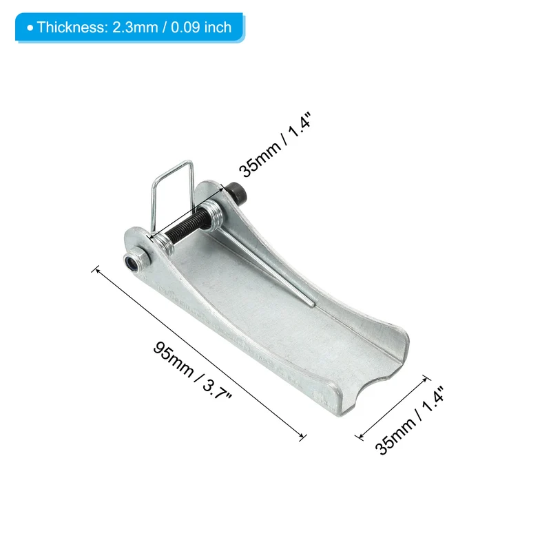 3.7 Inch Replacement Hooks Latch, 4 Pack Metal Towing Receiver Hitch, Silver