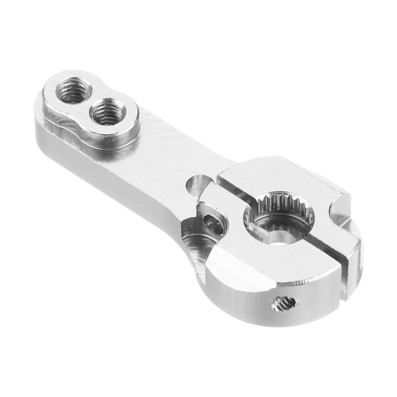 10 Pcs Aluminum Servo Horn 25T Steering Arm 35mm Length Silver