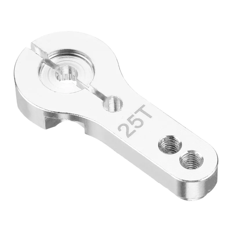 10 Pcs Aluminum Servo Horn 25T Steering Arm 35mm Length Silver