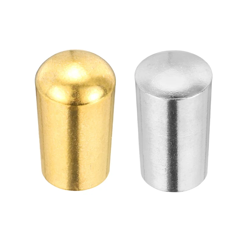 3 Way Guitar Toggle Switch Tip M3.5 Brass Threaded Gold/Silver 2Pcs
