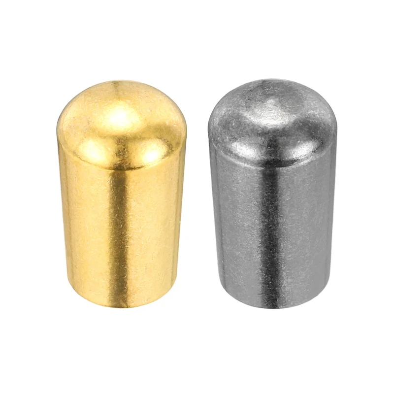 3 Way Guitar Toggle Switch Tip M3.5 Brass Threaded Gold/Matte Black 2Pcs