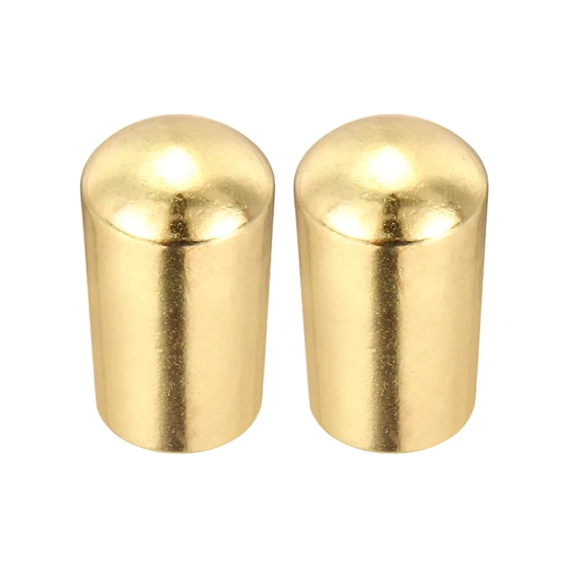 3 Way Guitar Toggle Switch Tip M4 Brass Threaded Gold 2Pcs