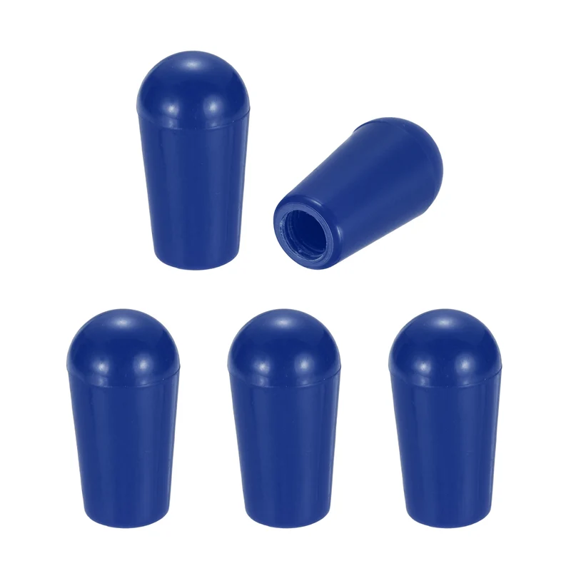 5 Pcs Switch Tip Knob for Electric Guitar, 8/32" Thread, Blue