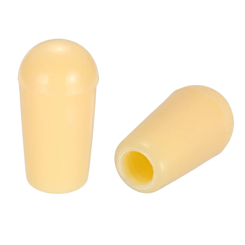 2 Pcs Switch Tip Knob for Electric Guitar, 8/32" Thread, Yellow