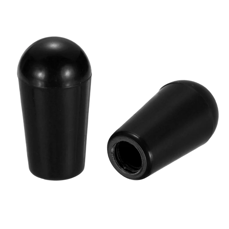 2 Pcs Switch Tip Knob for Electric Guitar, 8/32" Thread, Black