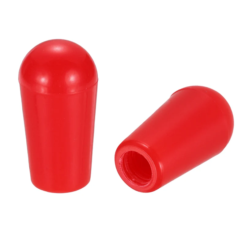 2 Pcs Switch Tip Knob for Electric Guitar, 8/32" Thread, Red