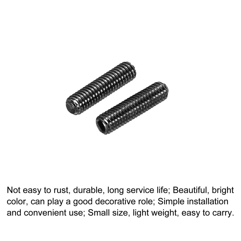 Guitar Bridge Saddle Height Adjustment Screws M3x6/8/10mm Black 20Pcs