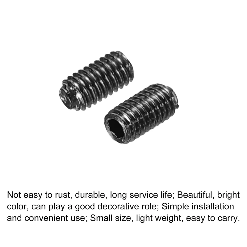 Guitar Bridge Saddle Height Adjustment Screws M3x8/10/12mm Black 12pcs