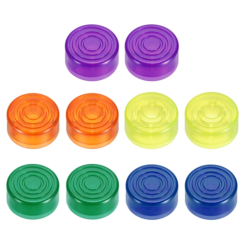 10 Pcs Footswitch Toppers Guitar Pedal Button Caps, Five Colors