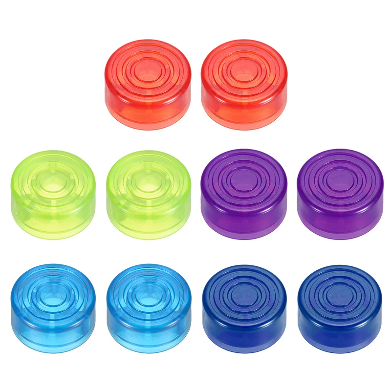 10 Pcs Footswitch Toppers Guitar Pedal Button Caps, Multicolored