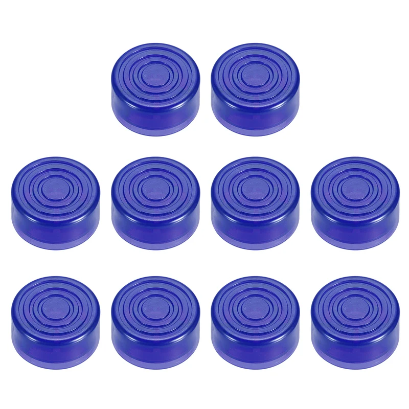 10 Pcs Footswitch Toppers Guitar Pedal Button Caps, Dark Blue
