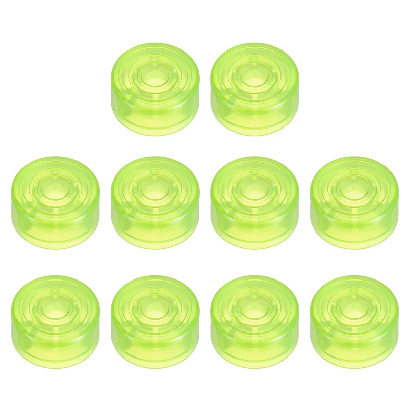 10 Pcs Footswitch Toppers Guitar Pedal Button Caps, Green