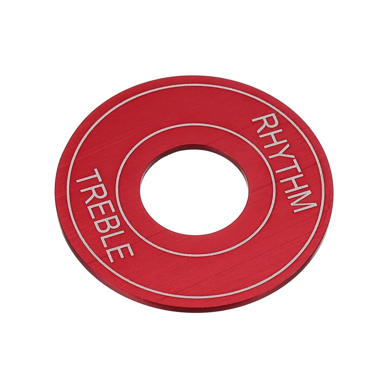 Guitar Toggle Switch Washer Plate, 13mm ID Red