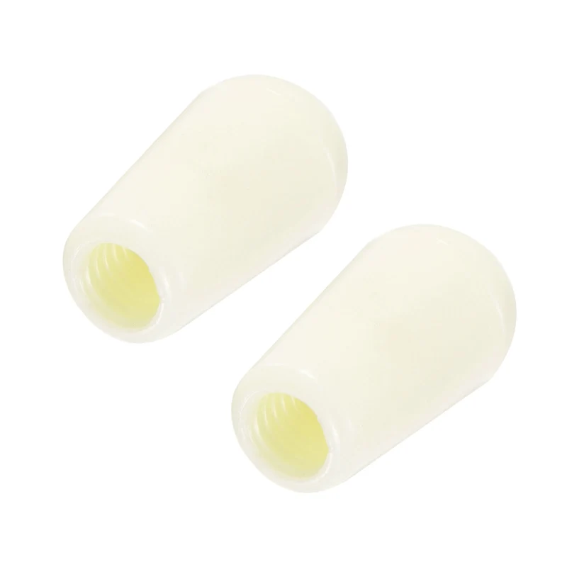 2Pcs Guitar 3 Way Pickup Switch Tip M4 for LP Electric Guitar, Cream