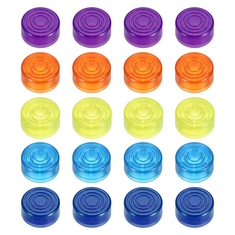 20 Pcs Footswitch Toppers Guitar Pedal Button Caps, Multi Color