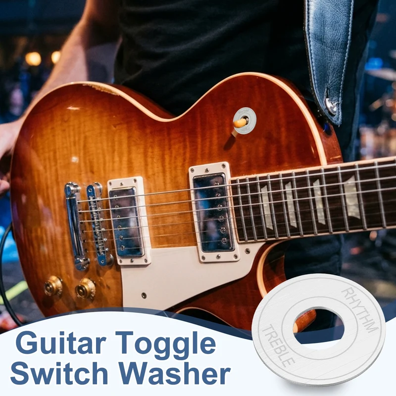 Guitar Toggle Switch Washer Plate, 13mm ID Silver