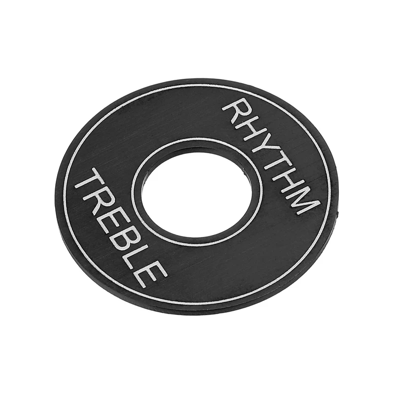 Guitar Toggle Switch Washer Plate, 13mm ID Black