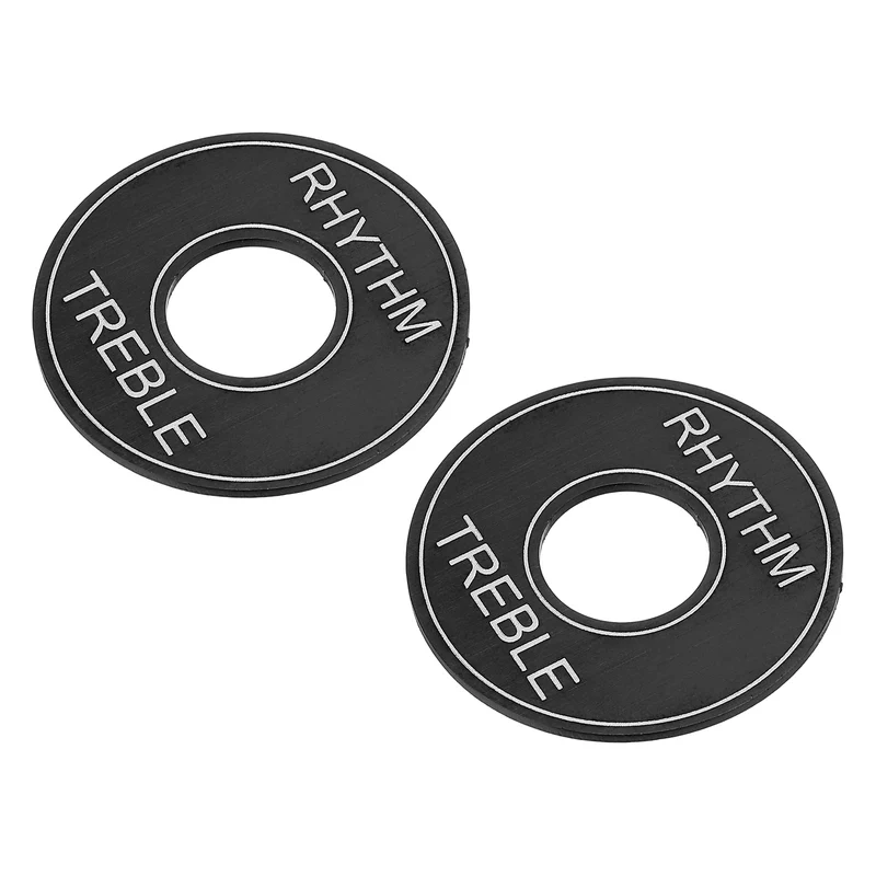2Pcs Guitar Toggle Switch Washer Plate, 13mm ID Black