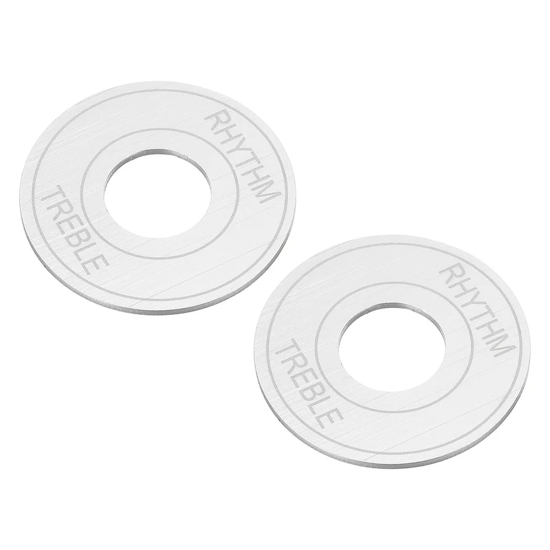 2Pcs Guitar Toggle Switch Washer Plate, 13mm ID Silver