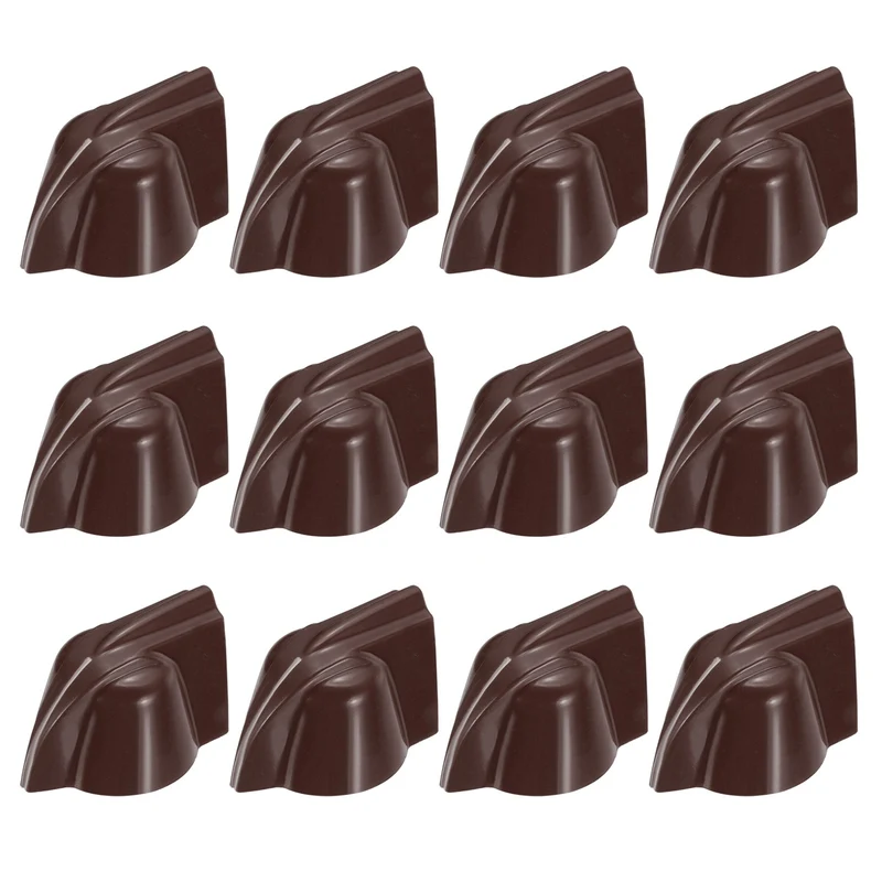 12pcs Chicken Head Knobs 6.35mm Coffee