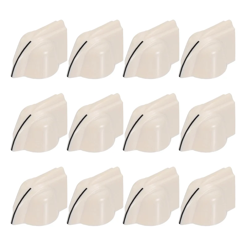 12pcs Chicken Head Knobs 6.35mm Beige