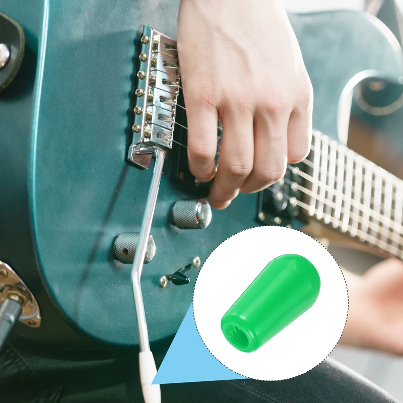2Pcs Guitar 3 Way Pickup Switch Tip M4 for LP Electric Guitar, Green