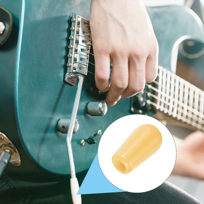 4Pcs Guitar 3 Way Pickup Switch Tip M4 for LP Electric Guitar, Yellow