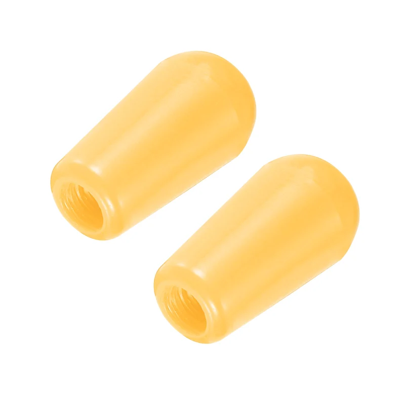 2Pcs Guitar 3 Way Pickup Switch Tip M4 for LP Electric Guitar, Yellow