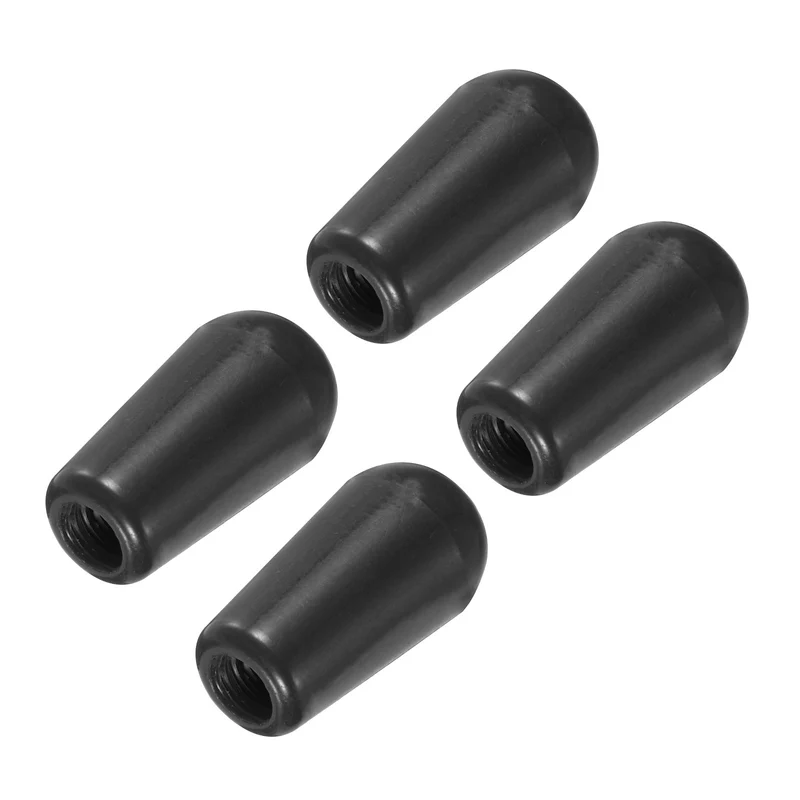 4Pcs Guitar 3 Way Pickup Switch Tip M4 for LP Electric Guitar Black