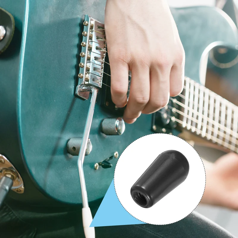 4Pcs Guitar 3 Way Pickup Switch Tip M4 for LP Electric Guitar Black