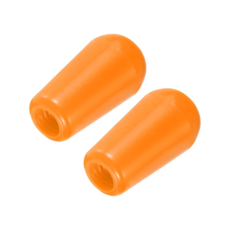 2Pcs Guitar 3 Way Pickup Switch Tip M4 for LP Electric Guitar, Orange