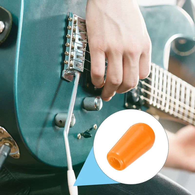 2Pcs Guitar 3 Way Pickup Switch Tip M4 for LP Electric Guitar, Orange