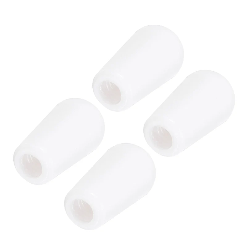 4Pcs Guitar 3 Way Pickup Switch Tip M4 for LP Electric Guitar, White