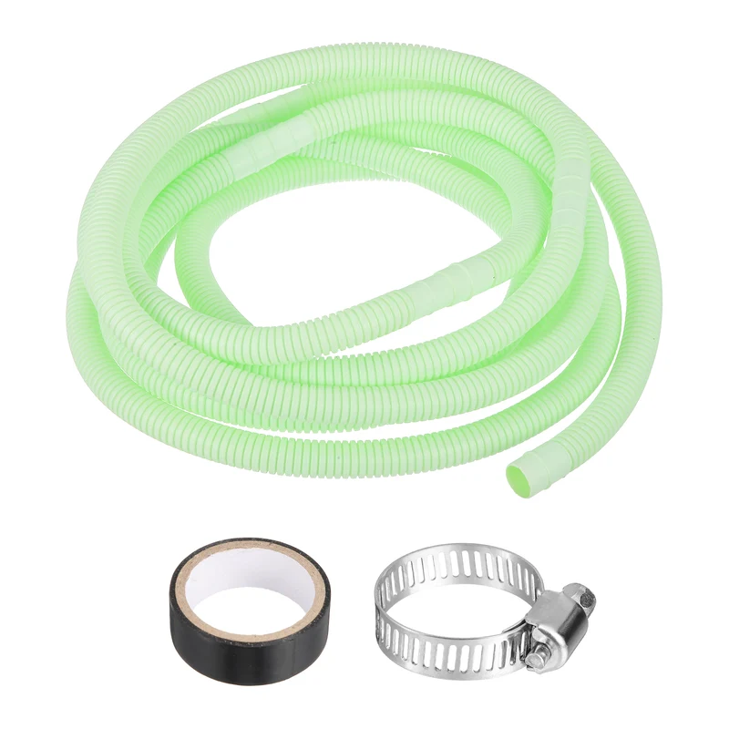 16.4 ft / 5 m Air Conditioner Split Drain Hose Kit Universal Plastic Tube, Green