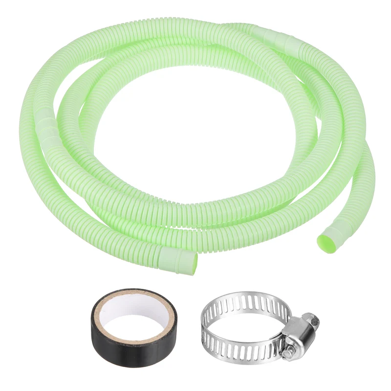 9.8 ft / 3 m Air Conditioner Split Drain Hose Kit Universal Plastic Tube, Green