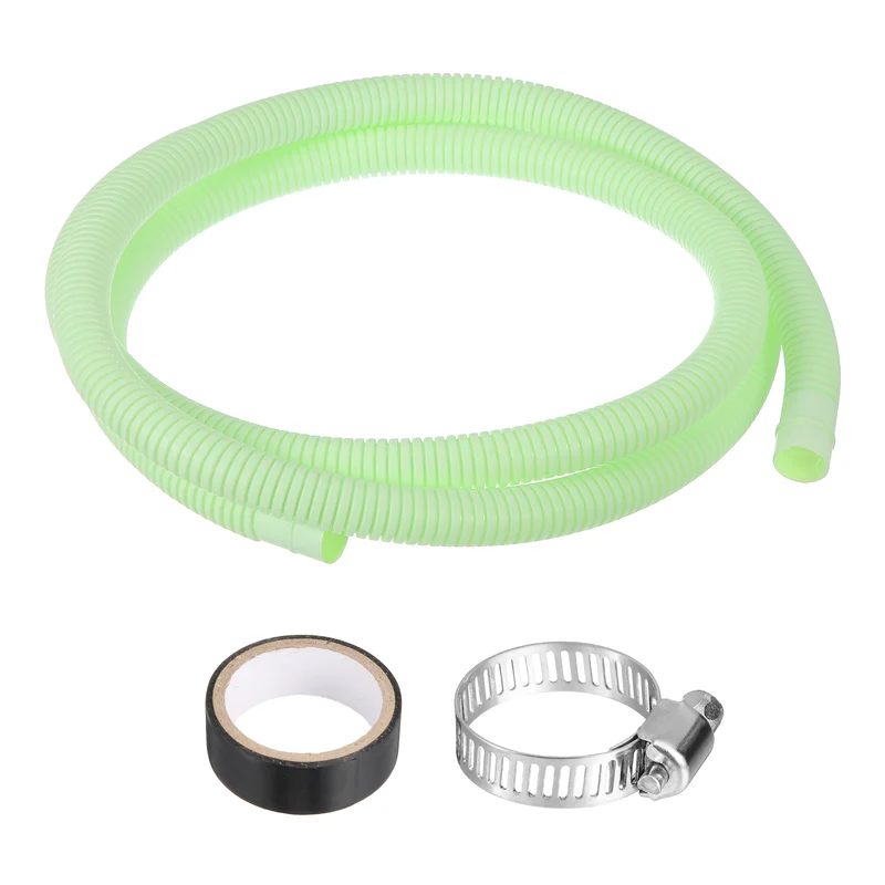 6.6 ft / 2 m Air Conditioner Split Drain Hose Kit Universal Plastic Tube, Green