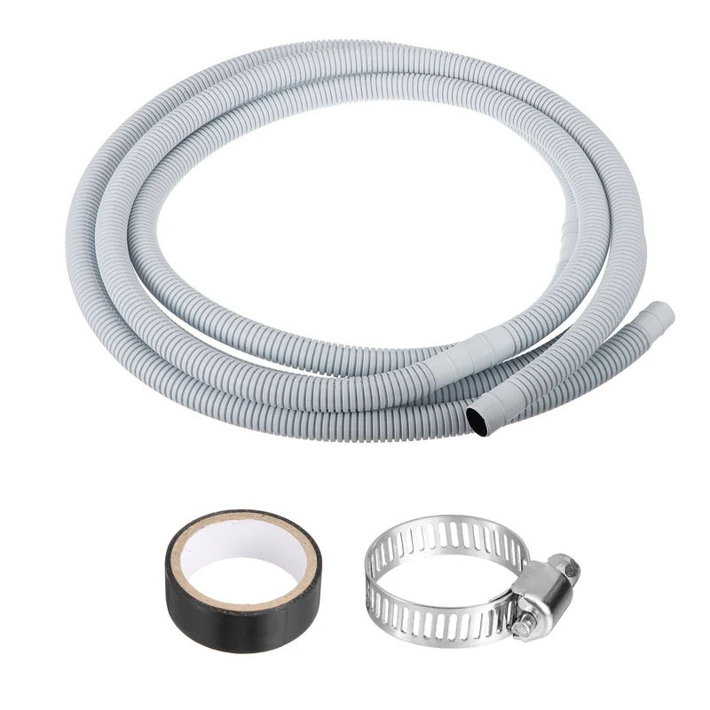 13 ft / 4 m Air Conditioner Split Drain Hose Kit Universal Plastic Tube, Gray