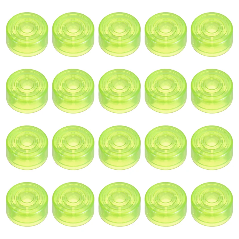 20 Pcs Footswitch Toppers Guitar Pedal Button Caps, Green