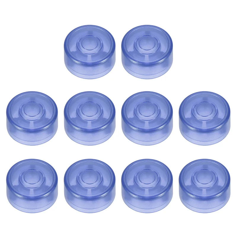 10 Pcs Footswitch Toppers Guitar Pedal Button Caps, Bright Dark Blue