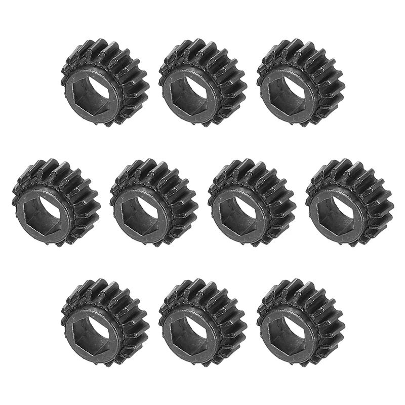 Guitar String Tuning Peg Gear Tuner Gear 12pcs 4mm Inner Hex Hole Black for Guitar Tuner Machine Head