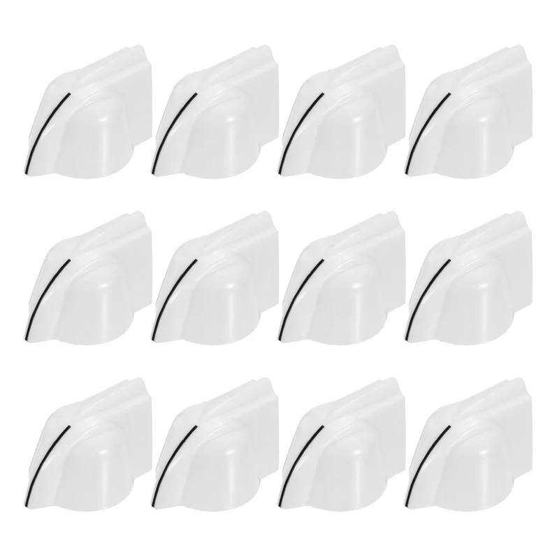 12pcs Chicken Head Knobs 6.35mm White